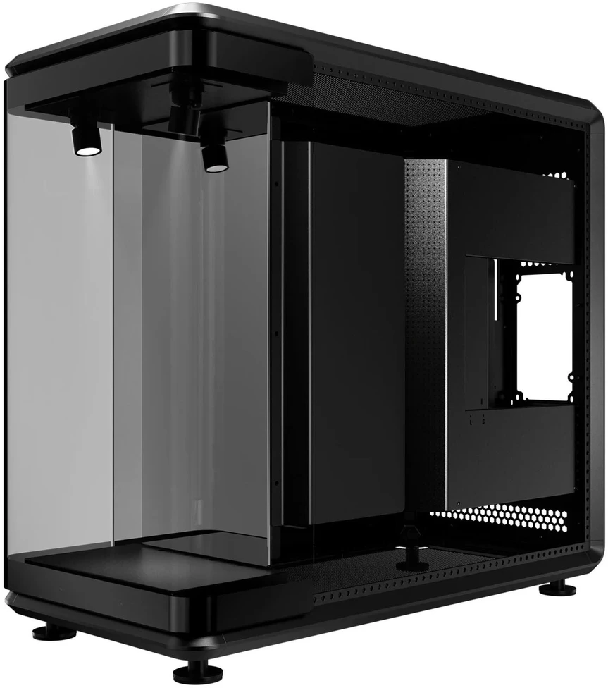 Cooler Master MasterFrame 360 Panorama , Tower-case - juodas, Panorama-Glasdesign
