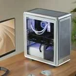 „Cooler Master“ korpusas „MasterFrame 500 Mesh“ sidabrinis, permatomas šoninis skydelis, ATX, 2x 200 mm ventiliatoriai, 1x 120 mm ventiliatorius, pilkas