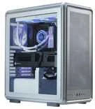 „Cooler Master“ korpusas „MasterFrame 500 Mesh“ sidabrinis, permatomas šoninis skydelis, ATX, 2x 200 mm ventiliatoriai, 1x 120 mm ventiliatorius, pilkas