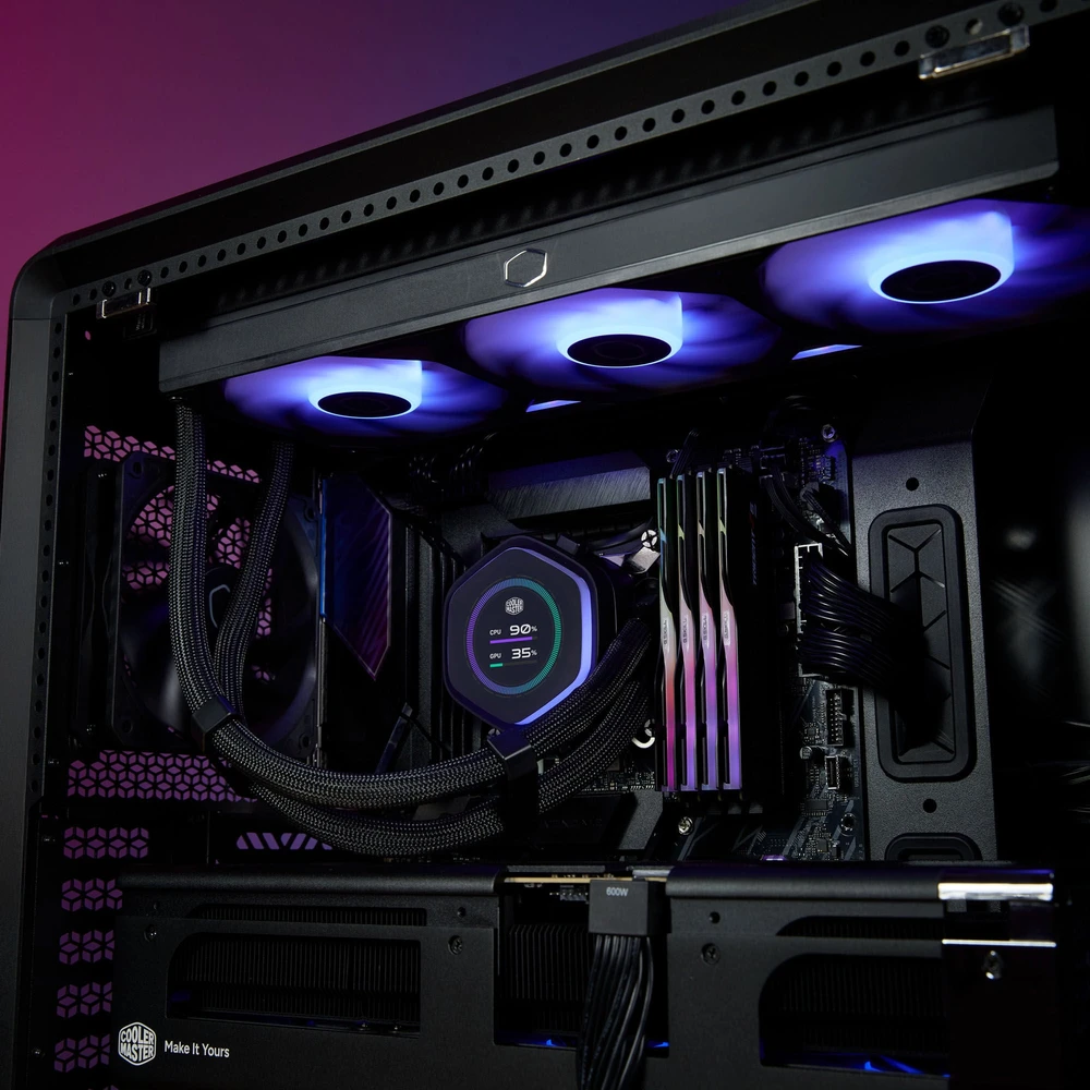 COL Cooler Master MasterLiquid Atmos II 360 LCD Juodas Procesorius Universalusis skystinis aušintuvas 12 cm Juoda 1 vnt
