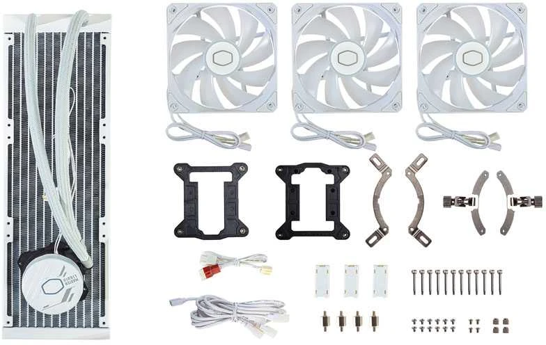 COOLER MASTER CPU vandens aušinimas Masterliquid 360L Core ARGB Baltas