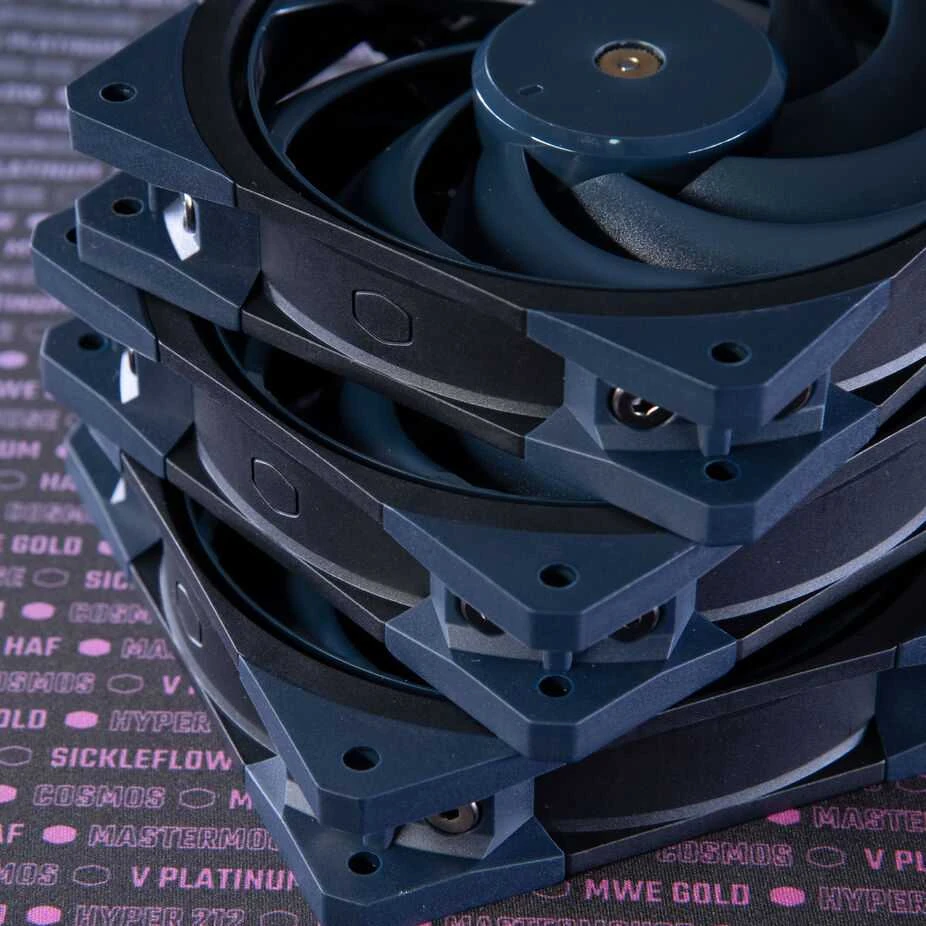 Cooler Master Mobius 120 OC PWM-korpuso ventiliatorius - 120 mm, juodos spalvos