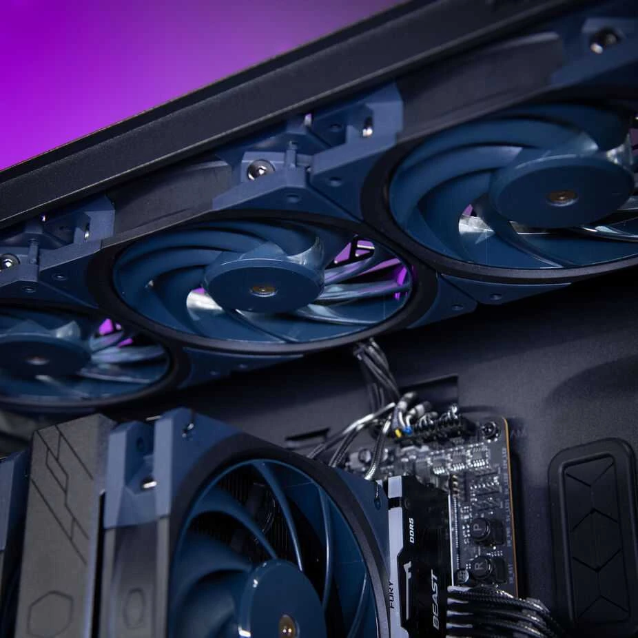 Cooler Master Mobius 120 OC PWM-korpuso ventiliatorius - 120 mm, juodos spalvos