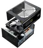 „Cooler Master MWE Gold 1050 V2 ATX 3.1“ atminties blokai, 1050 W, 24 kontaktų, ATX, Jude