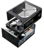 „Cooler Master MWE V2“, 80 PLUS auksinis maitinimo šaltinis, modulinis, PCIe 5.1 - 1.250 W, juodas