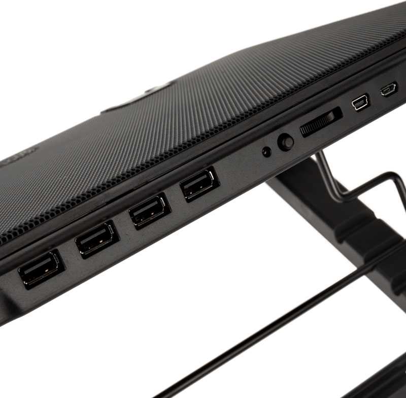 Aušinimo stovas po nešiojamuoju kompiuteriu Cooler Master Ergostand IV R9-NBS-E42K-GP (15,6 colio, 17,x colio, 1 ventiliatorius, taip)