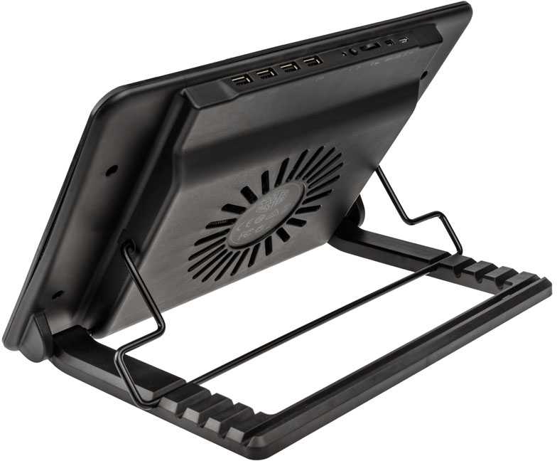 Aušinimo stovas po nešiojamuoju kompiuteriu Cooler Master Ergostand IV R9-NBS-E42K-GP (15,6 colio, 17,x colio, 1 ventiliatorius, taip)