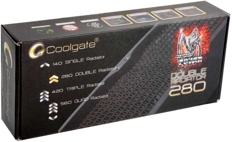 Coolgate CG280 280mm Radiator – juodos spalvos