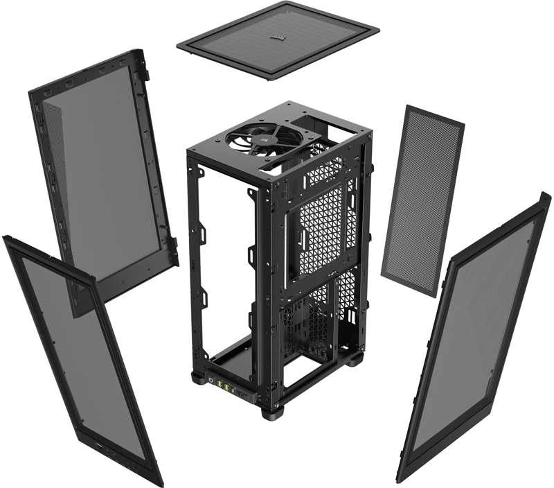 Corsair | AIRFLOW PC Case | 2000D | Mini-ITX | Juodas