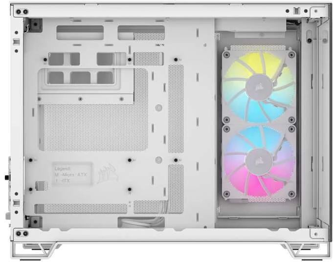 CRI Corsair 2500X RGB „Micro Tower“ Balta
