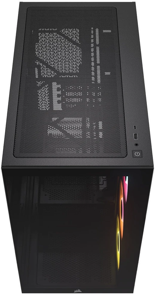 Corsair 2800X RS-R ARGB PC Case, Mini Case, mATX, Tempered Glass – including 3x 120mm Fans, Juoda