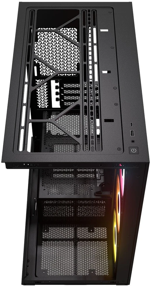 Corsair 2800X RS-R ARGB PC Case, Mini Case, mATX, Tempered Glass – including 3x 120mm Fans, Juoda