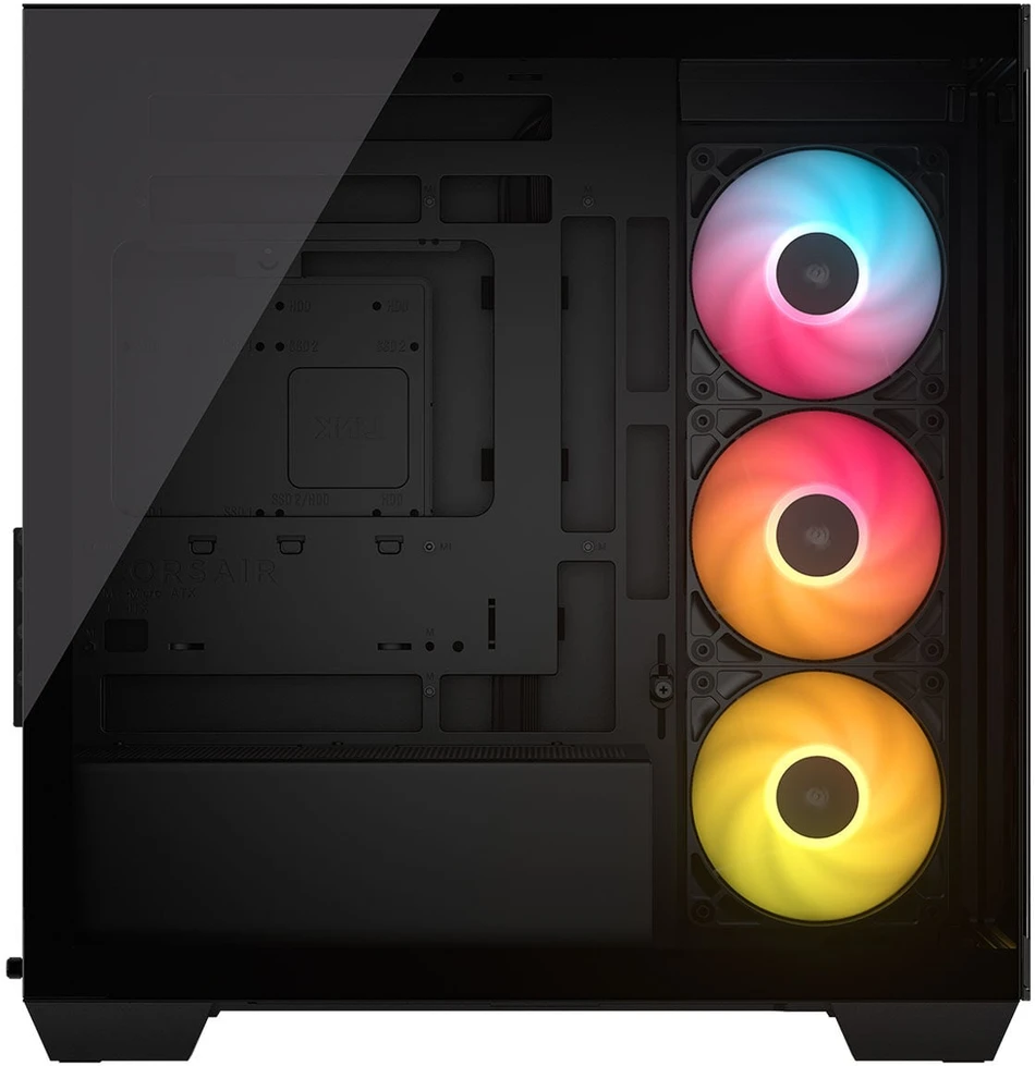 Corsair 2800X RS-R ARGB PC Case, Mini Case, mATX, Tempered Glass – including 3x 120mm Fans, Juoda