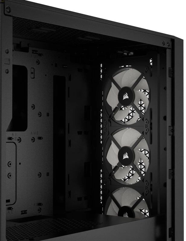Corsair | RGB grūdinto stiklo PC korpusas | 3000D | Mid-Tower | ATX | Juoda