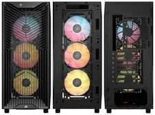 „Corsair 3200D RS ARGB“ kompiuterio korpusas, „Mid-Tower“, ATX, grūdintas stiklas – Juodas