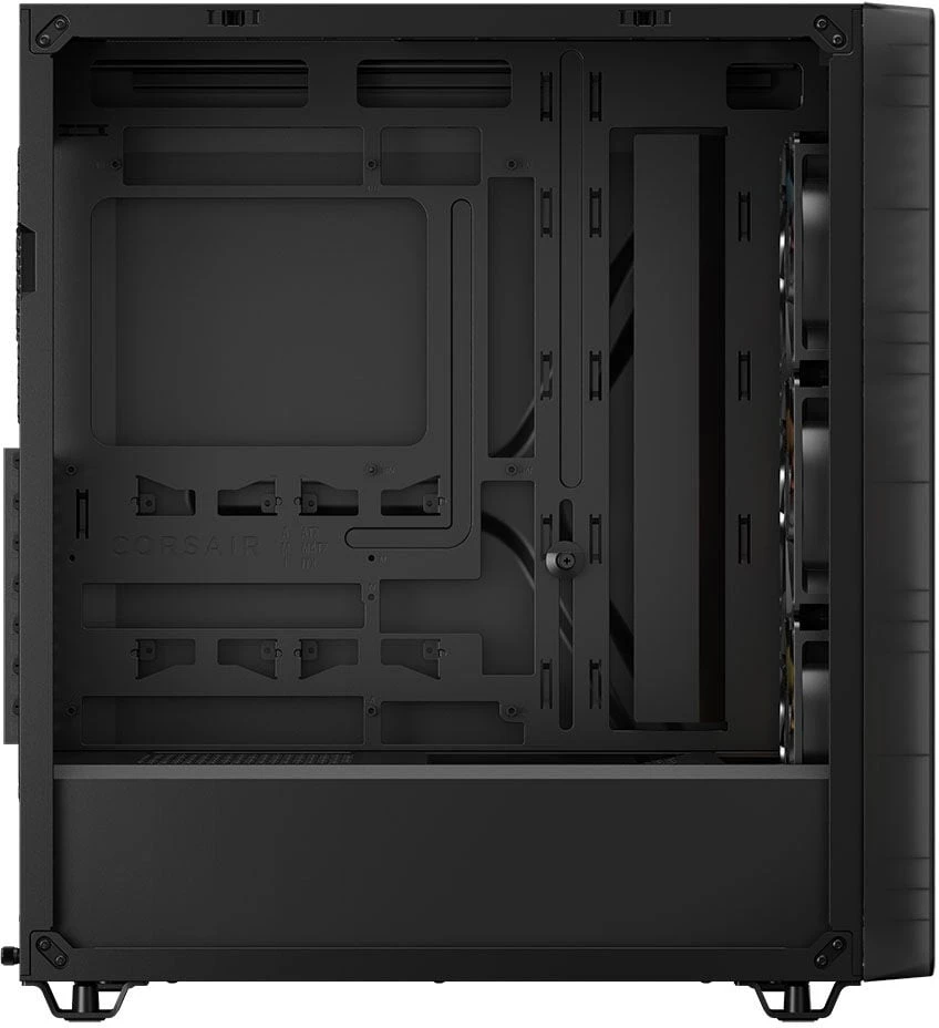 „Corsair 3200D RS ARGB“ korpusas, „Midi-Tower“, ATX, grūdintas stiklas - pilka