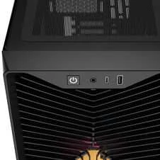 „Corsair 3200D RS ARGB“ kompiuterio korpusas, „Mid-Tower“, ATX, grūdintas stiklas – Juodas