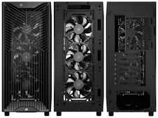 „Corsair 3200D RS“ kompiuterio korpusas, vidutinio dydžio bokštas, ATX, grūdintas stiklas – Juodas
