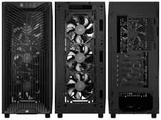 „Corsair 3200D RS“ vidutinio dydžio bokšto tipo kompiuterio korpusas, rūko spalvos