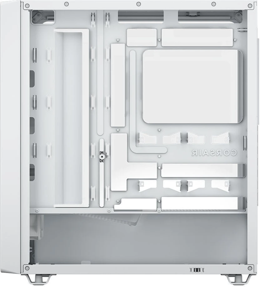 Corsair 3200D RS kompiuterio korpusas, Midi-Tower, ATX, grūdintas stiklas - baltas