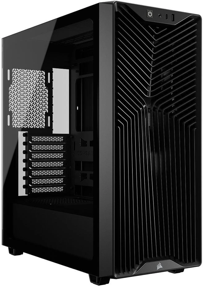 „Corsair 3200D RS“ kompiuterio korpusas, „Midi-Tower“, ATX, grūdintas stiklas - juodas