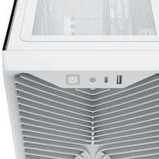 „Corsair 3200D RS“ kompiuterio korpusas, vidutinio dydžio bokštas, ATX, grūdintas stiklas – Baltas