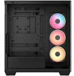 „Corsair 3500X LX-R“ kompiuterio korpusas, vidutinio dydžio bokštas, E-ATX, RGB, grūdintas stiklas – juodas