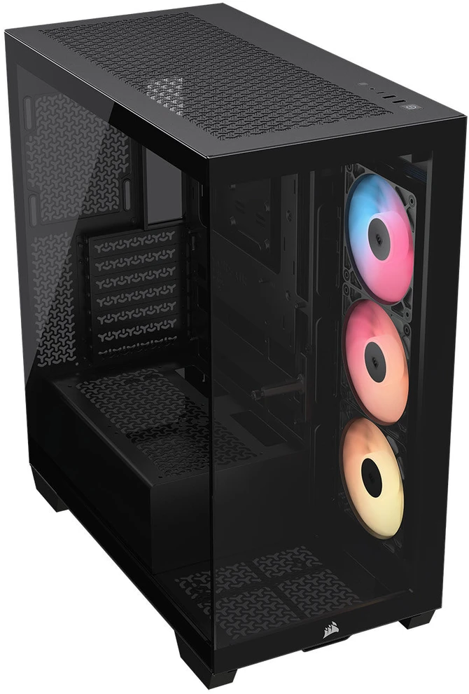„Corsair 3500X RS-R“ kompiuterio korpusas, „Mid-Tower“, E-ATX, RGB, grūdintas stiklas, juodas