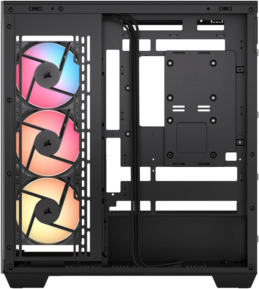 „Corsair 3500X RS-R“ kompiuterio korpusas, „Mid-Tower“, E-ATX, RGB, grūdintas stiklas, juodas