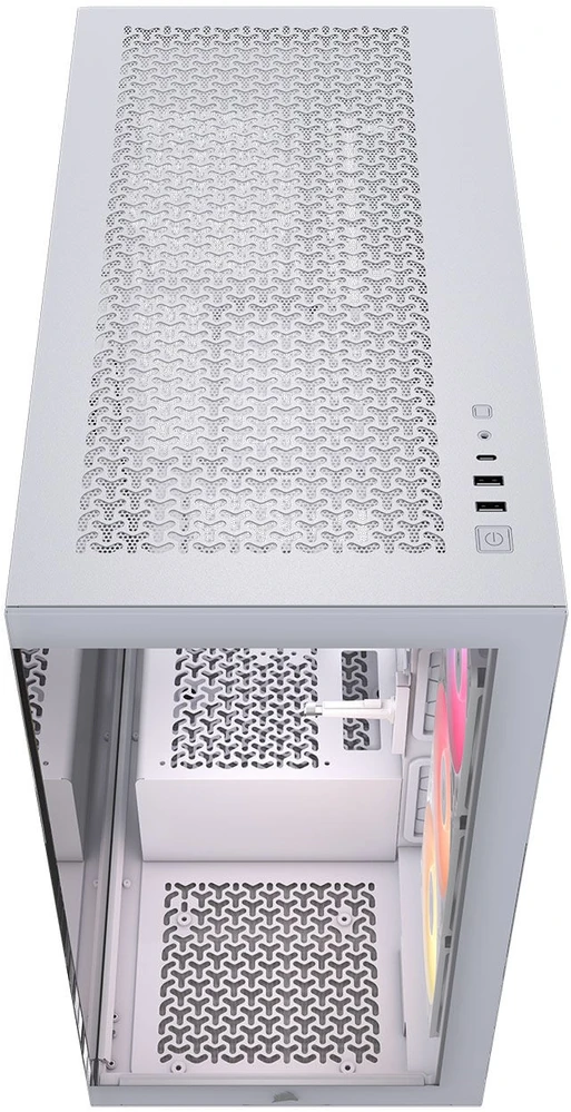 „Corsair 3500X RS-R“ kompiuterio korpusas, „Mid-Tower“, E-ATX, RGB, grūdintas stiklas · baltas
