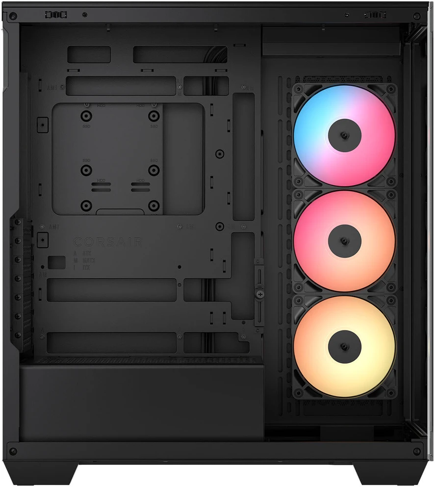 „Corsair 3500X RS-R“ kompiuterio korpusas, „Mid-Tower“, E-ATX, RGB, grūdintas stiklas, juodas