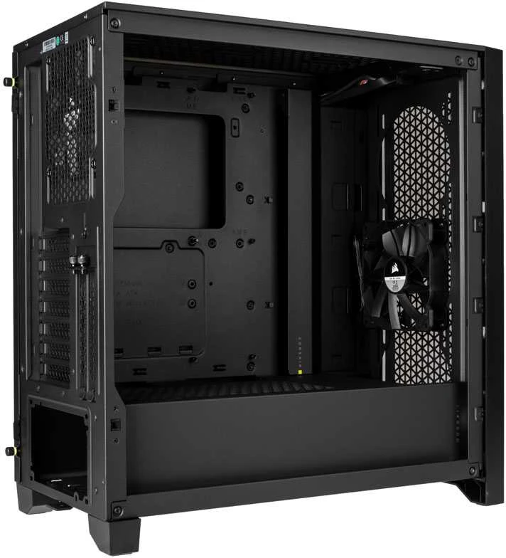 CORSAIR 4000D Airflow grūdinto stiklo vidurinio bokšto Juodas dėklas