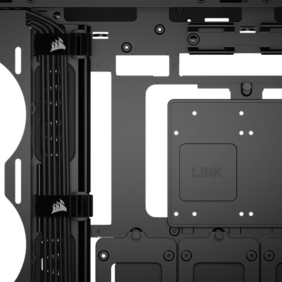 Corsair 5000T kompiuterio korpusas, vidutinio dydžio bokštas, ATX, grūdintas stiklas - Juodas