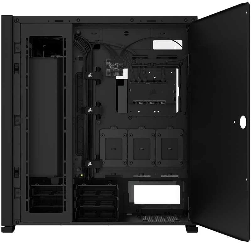 „Corsair“ | Grūdinto stiklo kompiuterio korpusas | 7000D AIRFLOW | Šoninis langas | Juodas | Pilno dydžio bokštas | ATX