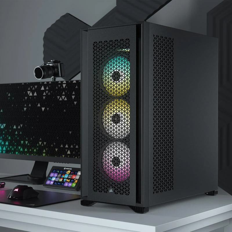 „Corsair“ | Grūdinto stiklo kompiuterio korpusas | 7000D AIRFLOW | Šoninis langas | Juodas | Pilno dydžio bokštas | ATX