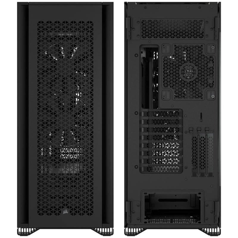 „Corsair“ | Grūdinto stiklo kompiuterio korpusas | 7000D AIRFLOW | Šoninis langas | Juodas | Pilno dydžio bokštas | ATX