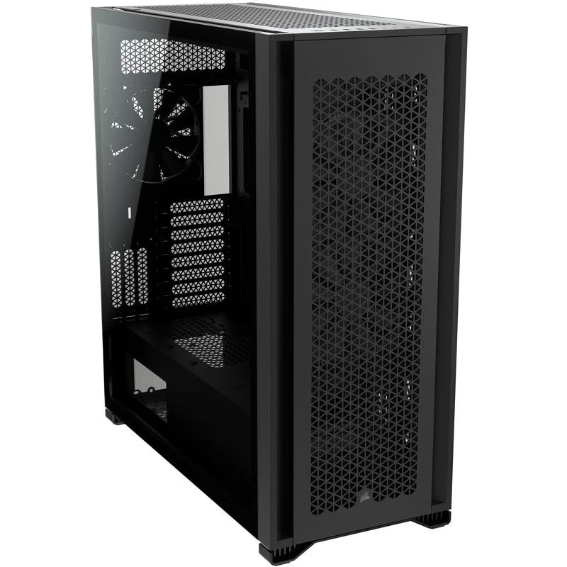 „Corsair“ | Grūdinto stiklo kompiuterio korpusas | 7000D AIRFLOW | Šoninis langas | Juodas | Pilno dydžio bokštas | ATX