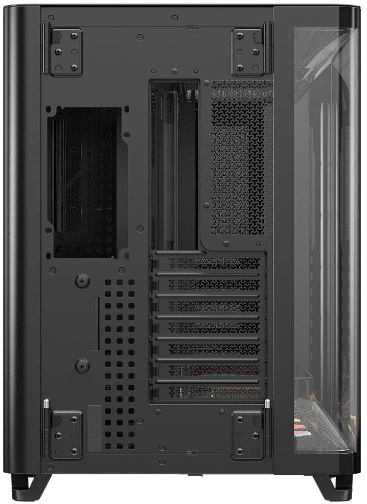 „Corsair AIR 5400 LX-R LINK“ kompiuterio korpusas, vidutinio dydžio bokštas, grūdintas stiklas, RGB ir juodas, komplekte yra 3 x 120 mm ventiliatoriai