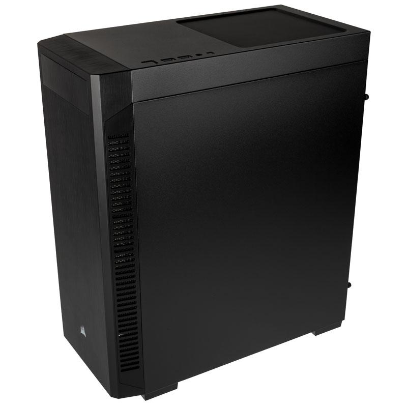 CORSAIR 110R Templered Glass MidTower Gaming Case Juodas Varle.lt