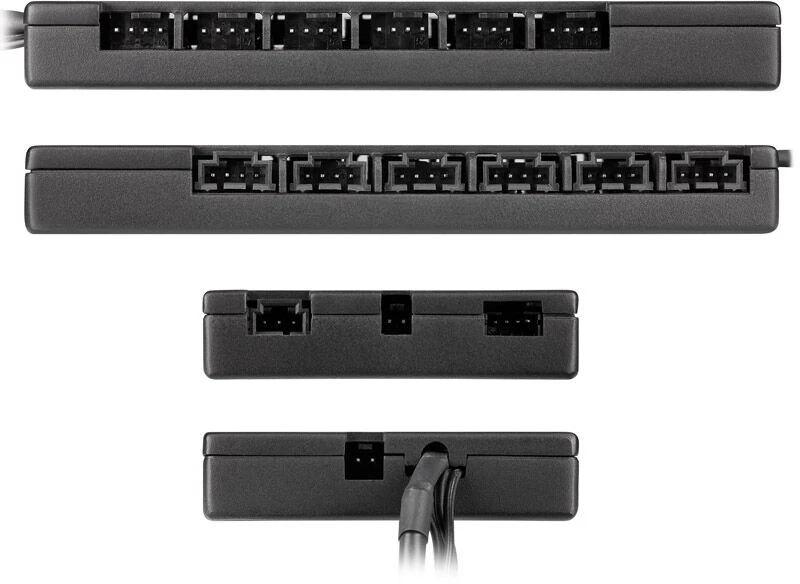 Corsair | iCUE COMMANDER CORE XT Smart RGB apšvietimo ir ventiliatoriaus greičio valdiklis | Juodas