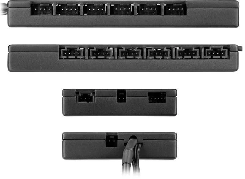 Corsair | iCUE COMMANDER CORE XT Smart RGB apšvietimo ir ventiliatoriaus greičio valdiklis | Juodas