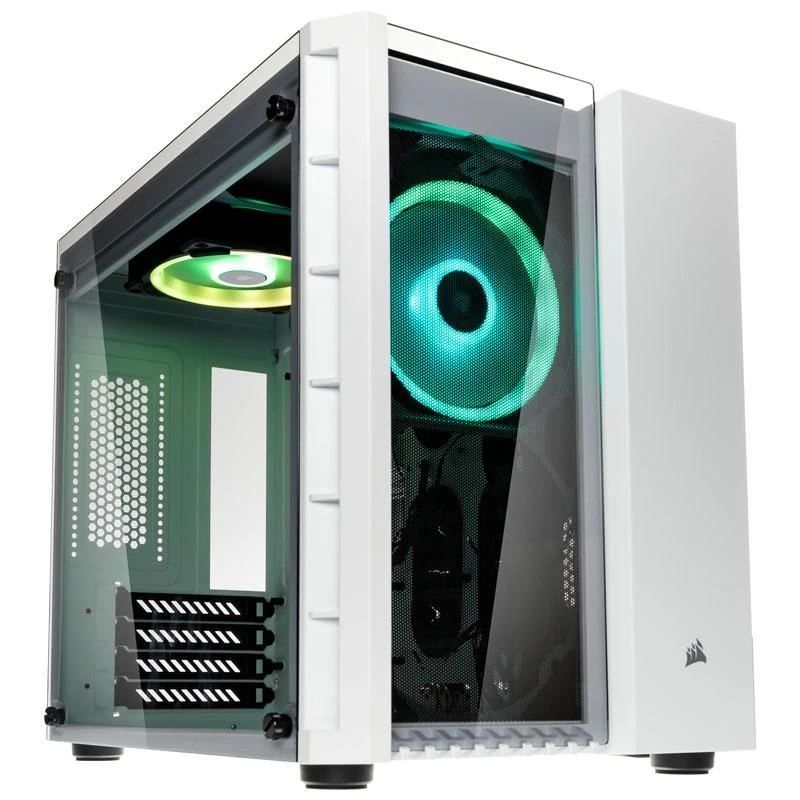 PC korpusas Corsair Crystal 280X RGB Micro-ATX, Baltas