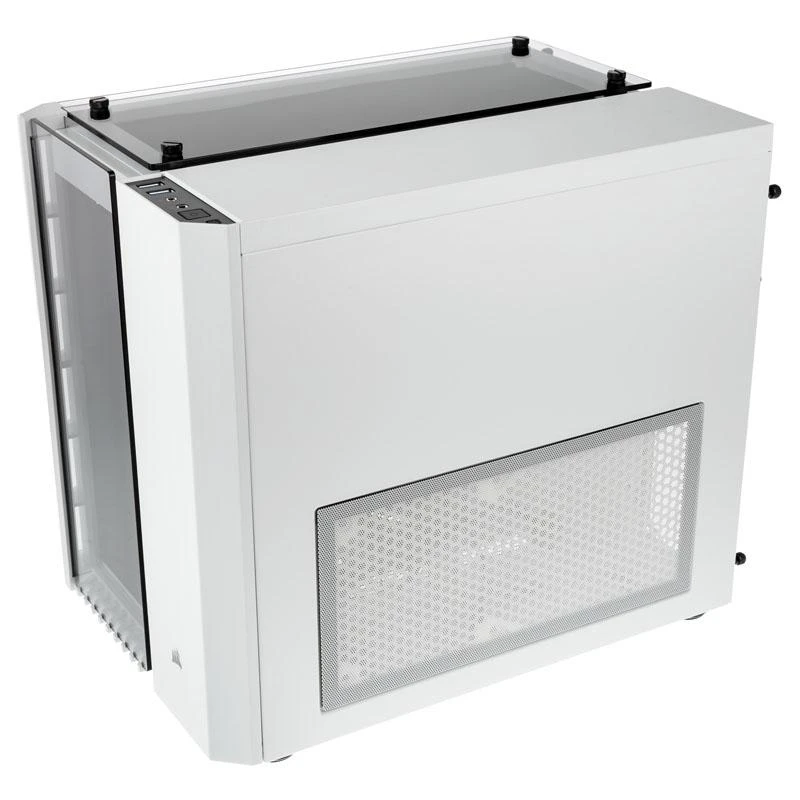 PC korpusas Corsair Crystal 280X RGB Micro-ATX, Baltas