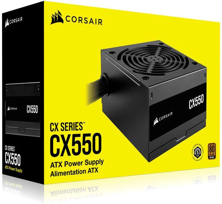 Maitinimo blokas Corsair CX550 CP-9020277-EU, 80 Plus Bronze