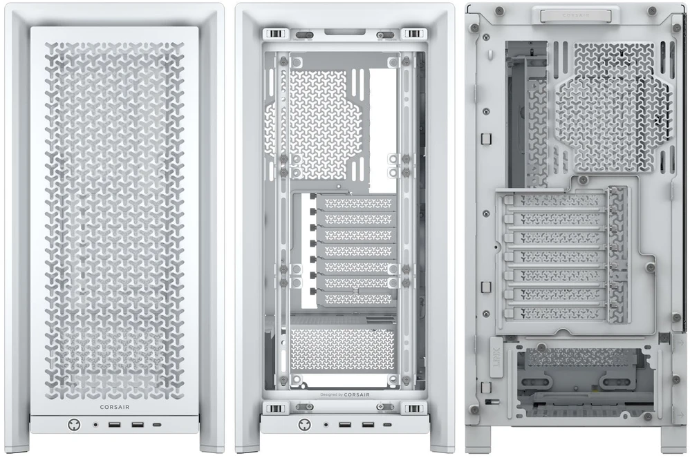 Corsair PC Case | Frame 4000D Modular | Mid-Tower | Baltas