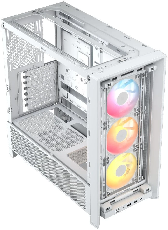 Corsair PC korpusas | Frame 4000D RS ARGB modulinis | Mid-Tower | Baltas