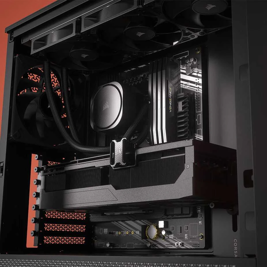 „Corsair“ kompiuterio korpusas | „Frame 4000D RS ARGB Modular“ | Juodas | Vidutinio dydžio bokštas