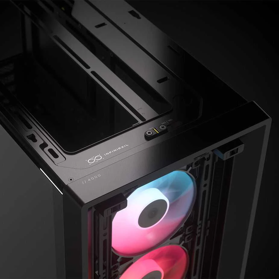 „Corsair“ kompiuterio korpusas | „Frame 4000D RS ARGB Modular“ | Juodas | Vidutinio dydžio bokštas