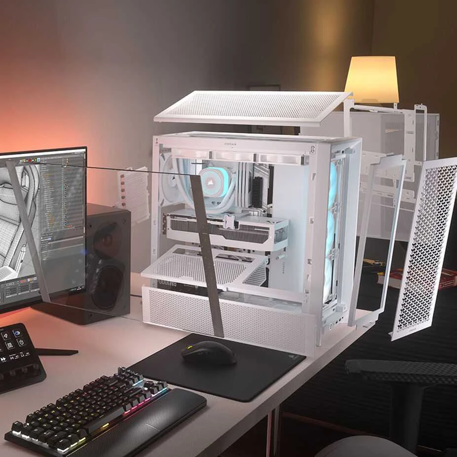 „Corsair“ kompiuterio korpusas | „Frame 4000D RS ARGB Modular“ | „Baltas“ | „Mid Tower“