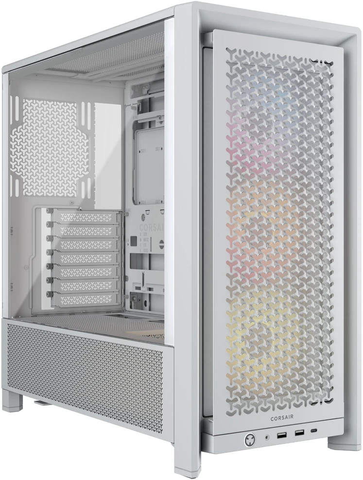 Corsair PC korpusas | Frame 4000D RS ARGB modulinis | Mid-Tower | Baltas